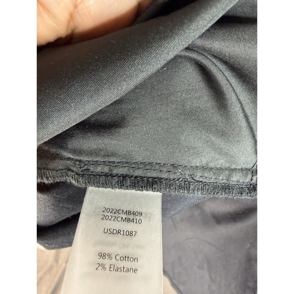 Universal Standard Stretch Poplin Short Sleeve Shirtdress In Black XS 10/12 - Picture 3 of 9